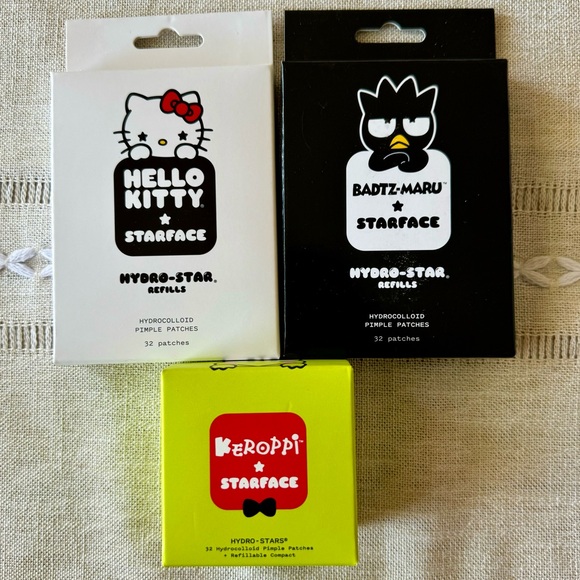 🦄LTD⭐️Starface x HELLO KITTY/BADTZ-MARU/KEROPPI~Pimple Patch Compact +2 refills - Picture 3 of 8
